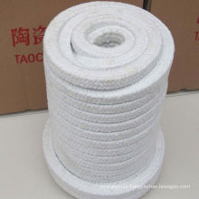 High Temperature Braided Ceramic Fiber Packing Rope For Gland Sealing